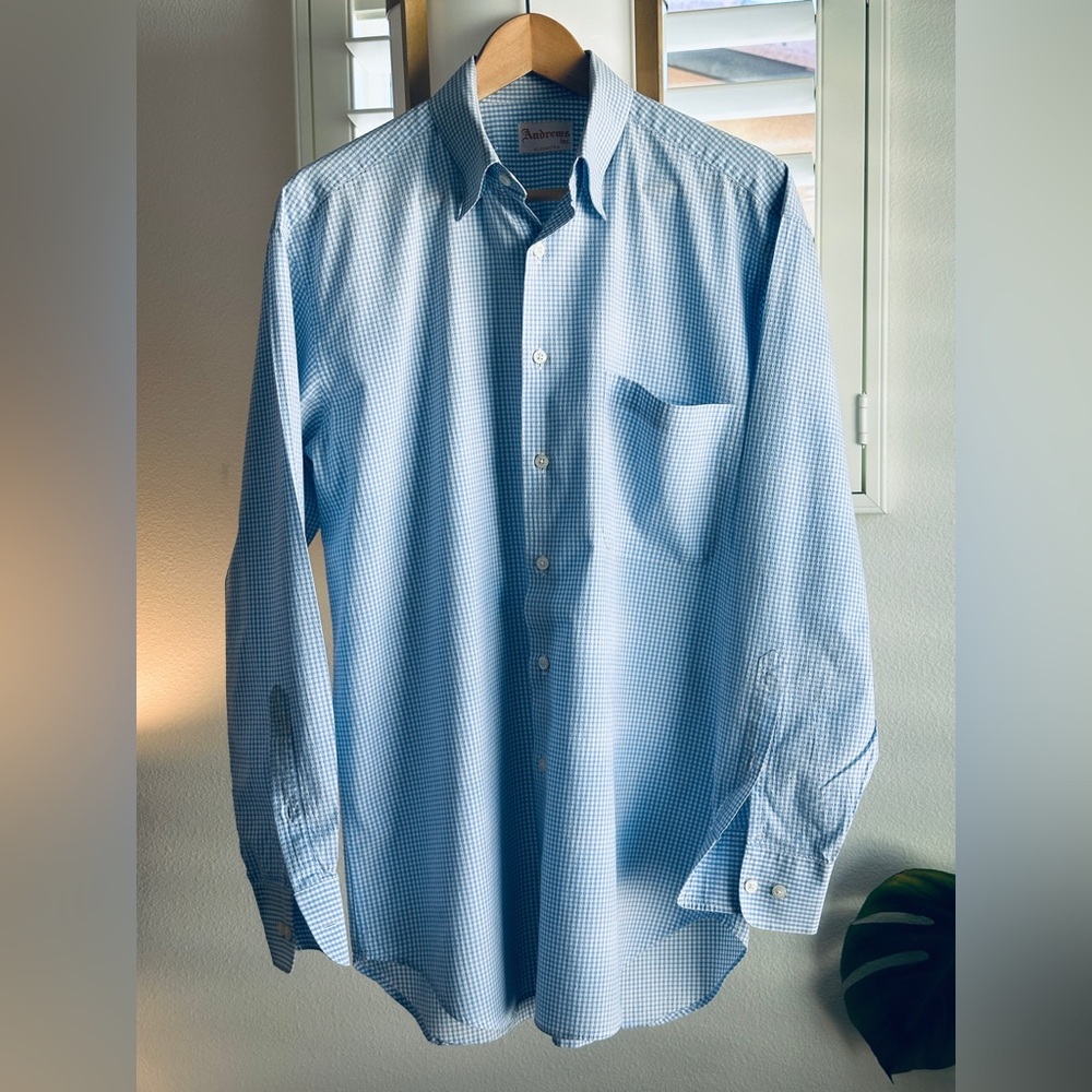 Blue Checkered Men's Shirt